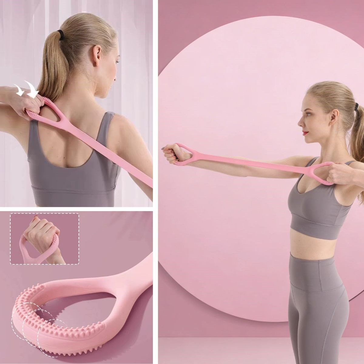 Silicon Pilates & Exercise Resistance Band – Multi-Purpose Fitness Loop (5563) #2