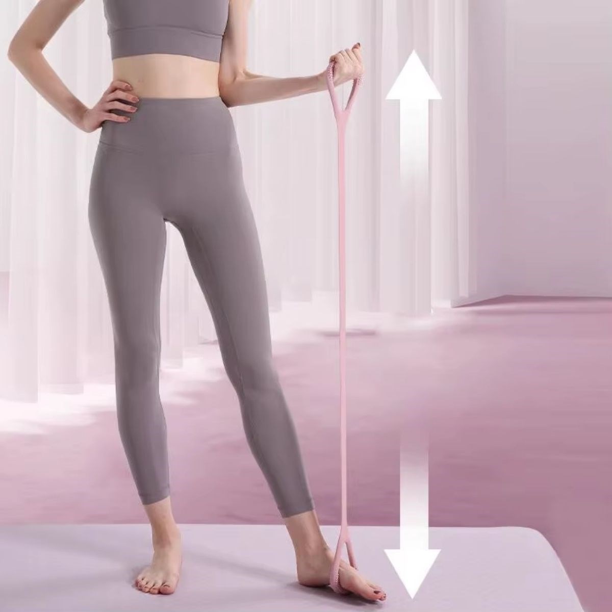 Silicon Pilates & Exercise Resistance Band – Multi-Purpose Fitness Loop (5563) #4