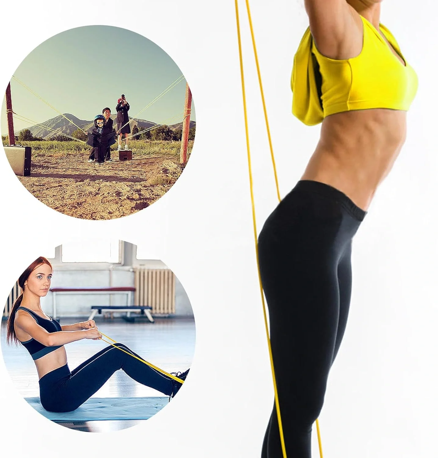 Resistance Band, Training Band, Yellow, 3-7 kg (5563)