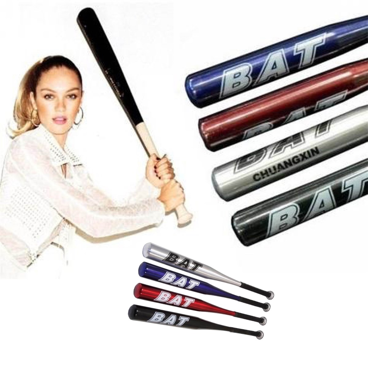 Uzun Ömürlü Dayanıklı Sağlam Alüminyum Beyzbol Sopası 63,5 C