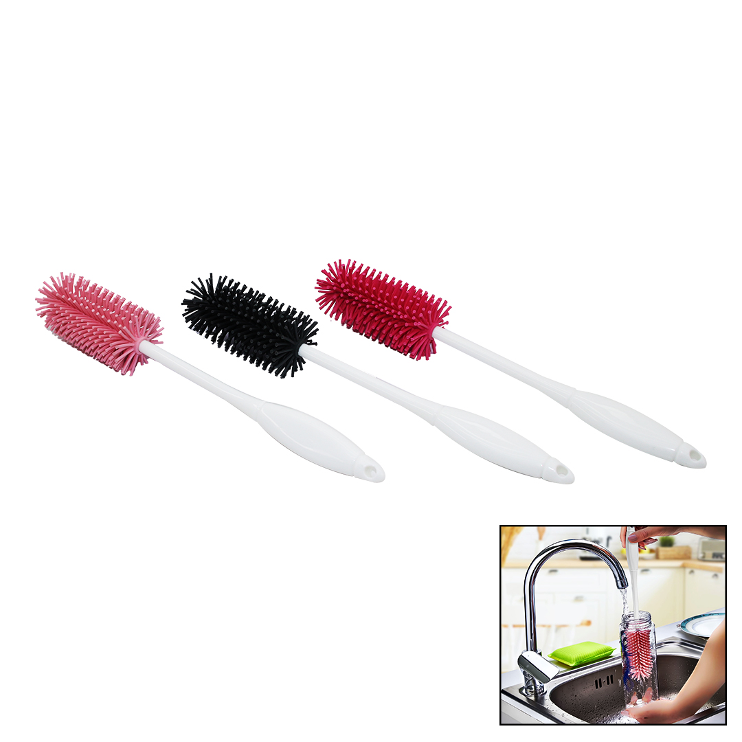 ŞİŞE - BİBERON TEMİZLEME FIRÇASI SİLİKON TERMOS - SÜRAHİ - K