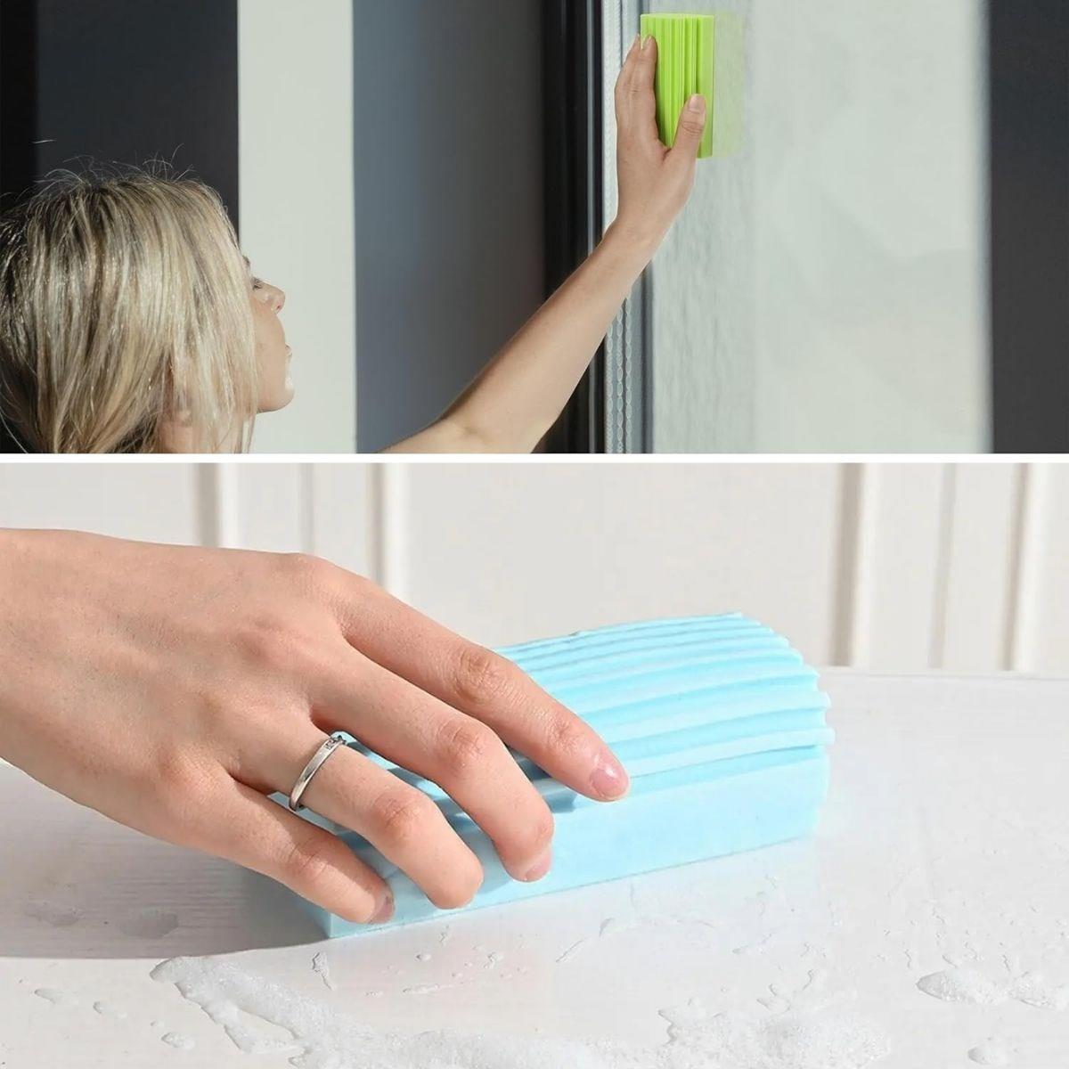 Wet Eraser Sponge for Bathroom, Kitchen & Car Cleaning (5563) #5