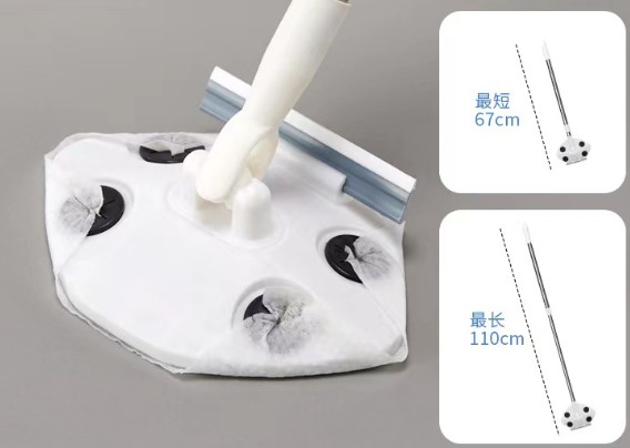 Praktischer Wischmopp mit Druckknopf für Feuchttücher (5563) #2