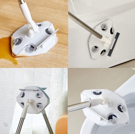 Praktischer Wischmopp mit Druckknopf für Feuchttücher (5563) #5