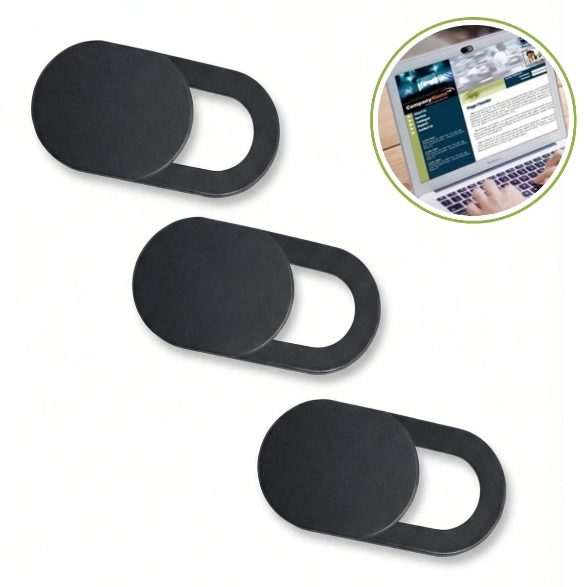 3’lü Webcam Kapatıcı – Laptop, Tablet ve Telefon Uyumlu Gizl