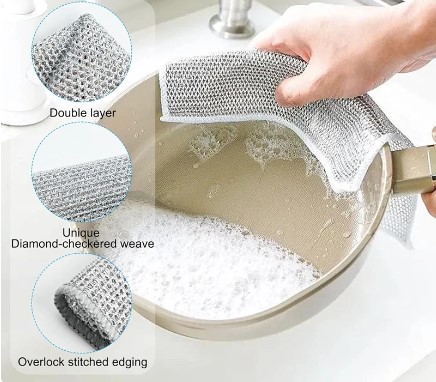 Çok Amaçlı Sihirli Tel Temizlik Bezi (5563) #4