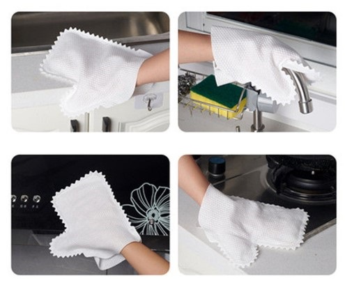 Çok Amaçlı Temizlik Eldiveni Toz Alma Bezi 10 Adet (5563) #3