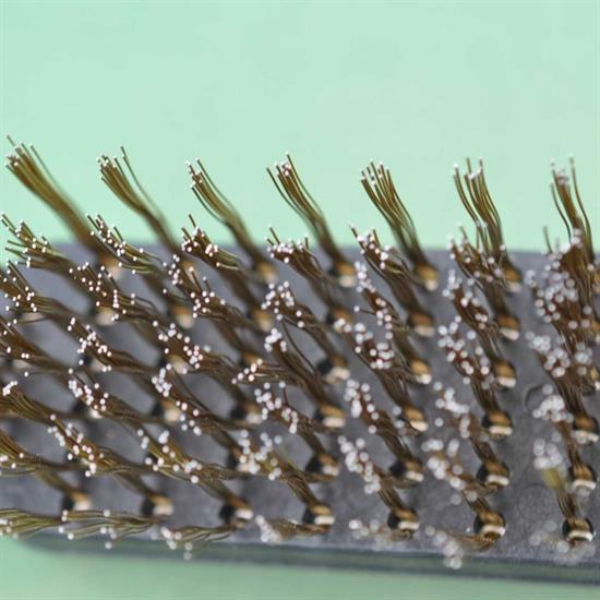 Metal Tel Fırça Plastik Saplı Pas Kir Sökme Temizleme Fırçası (5563) #5