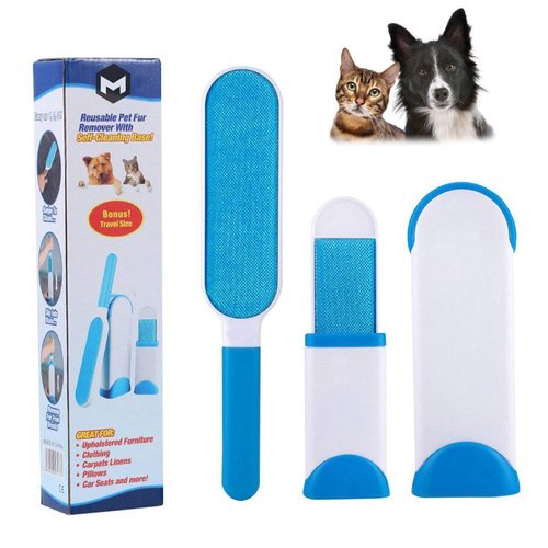 Fur Wizard Self-Cleaning Pet Hair Removal Brush (5563)