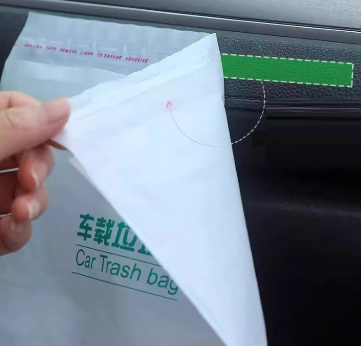 Pratik Su Geçirmez Oto Araba Çöp Poşeti Yapışkanlı 20 Adet (5563) #3