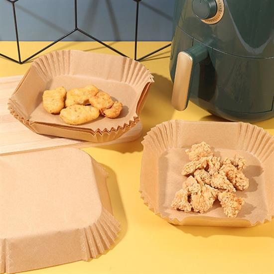 50 Pcs Air Fryer Cooking Paper Disposable Oil-Proof Non-Stick Square Plate PVC Model (5563) #3