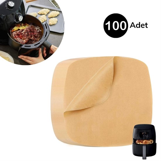 100 PCS Air Fryer Cooking Paper Non-Stick Oil-Proof Square (