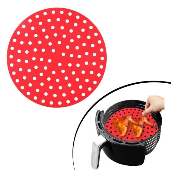 Heat-Resistant Silicone Oven & Air Fryer Round Cooking Mat 2