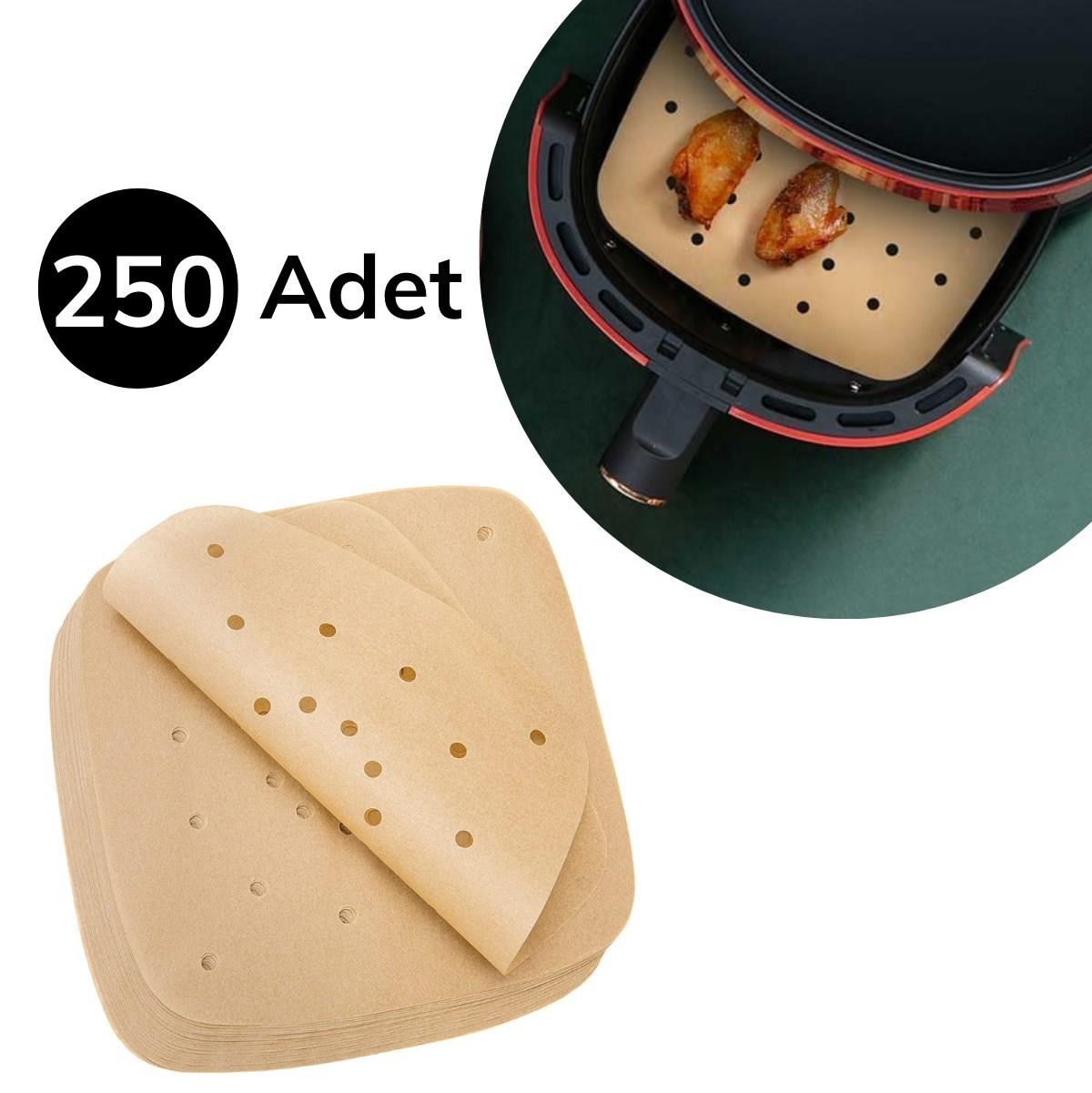 250Pcs Air Fryer Parchment Paper - Oil & Grease Proof Non-St