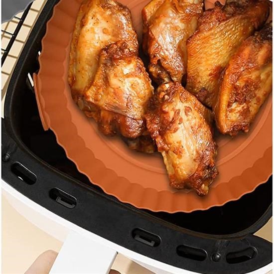 Heat-Resistant Washable Silicone Round Cooking Mat for Oven and Air Fryer 20 Cm (5563) #4