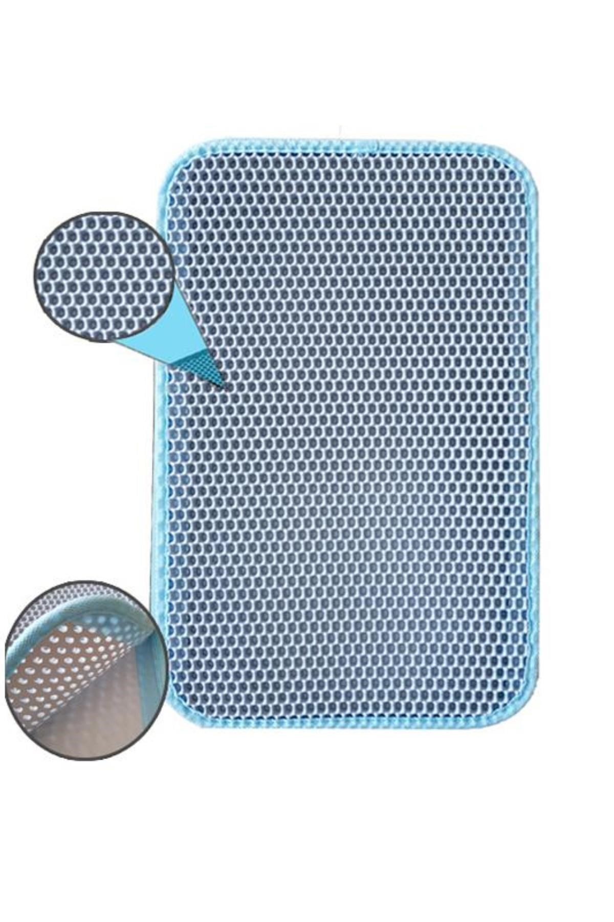 Kedi Tuvalet Önü Kum Toplayıcı Temizleyici Elekli Gri Paspas (5563) #3