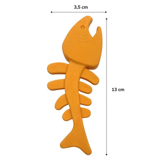 Balık Kemiği İskelet Şekilli Renkli Plastik Kedi Oyuncağı (5563) #4