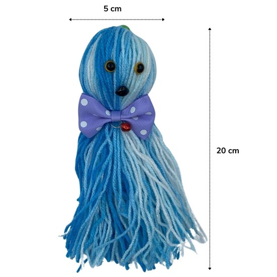 Octopus Shaped Cat Toy with Bell, String & Colorful Tassels (5563) #4