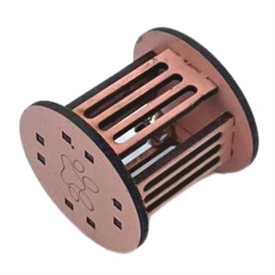 Mini Cylinder Colorful Durable Paw Print Cat Toy (5563) #2