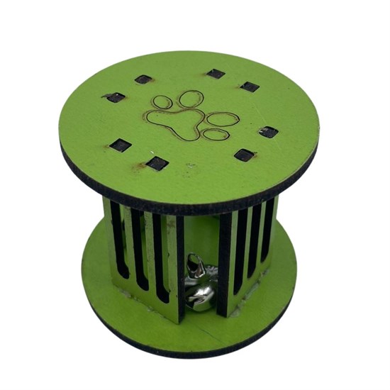 Mini Cylinder Colorful Durable Paw Print Cat Toy (5563) #3