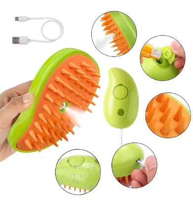 Şarjlı Soğuk Buharlı Kedi Köpek Fırçası Tarağı (5563)