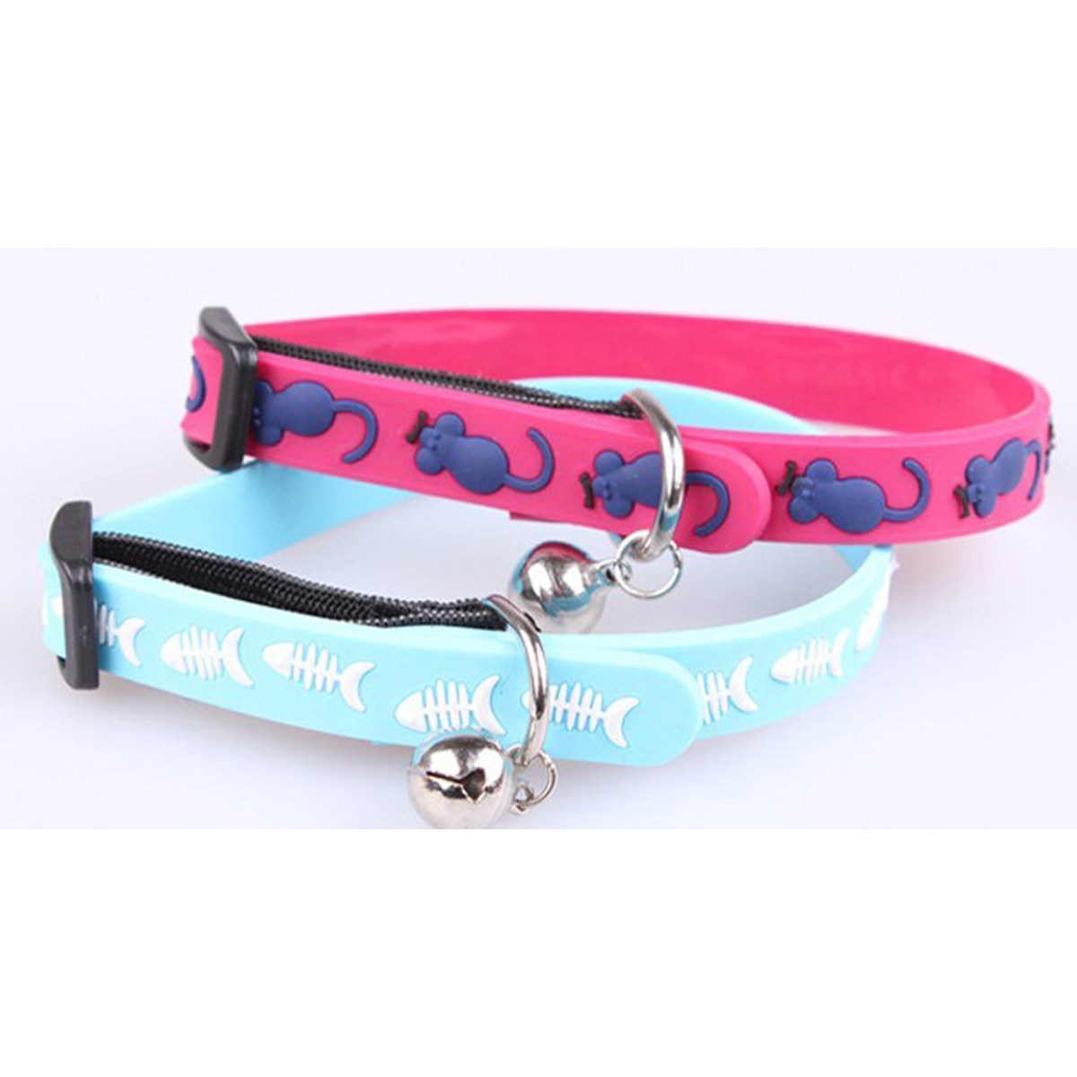 Çıngıraklı Zilli Sevimli Renkli Slikon Kedi Köpek Boyun Tasması (5563) #3