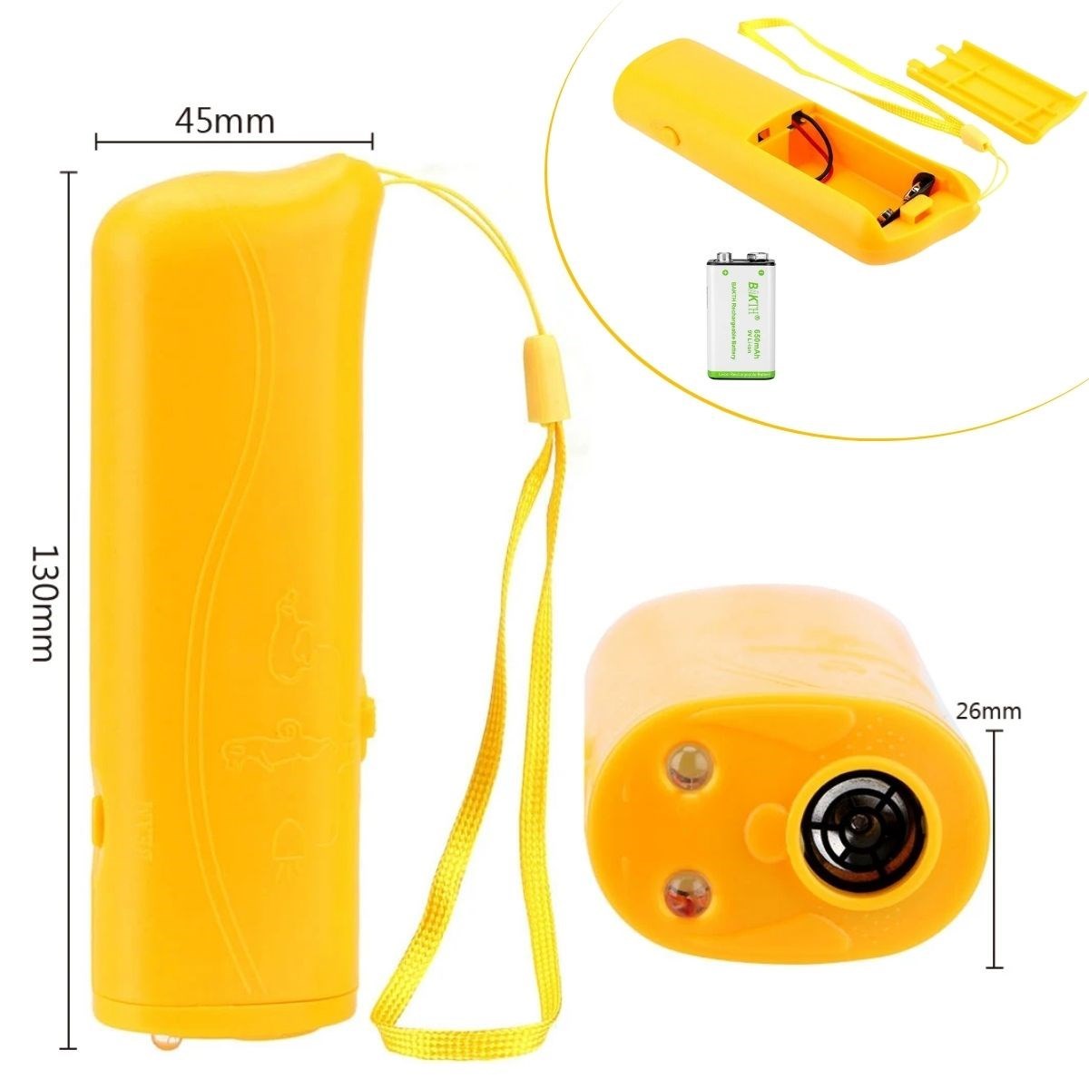 Ultrasonik Köpeksavar Köpek Kovucu Köpek Kornası Eğitim Cihazı (5563) #4