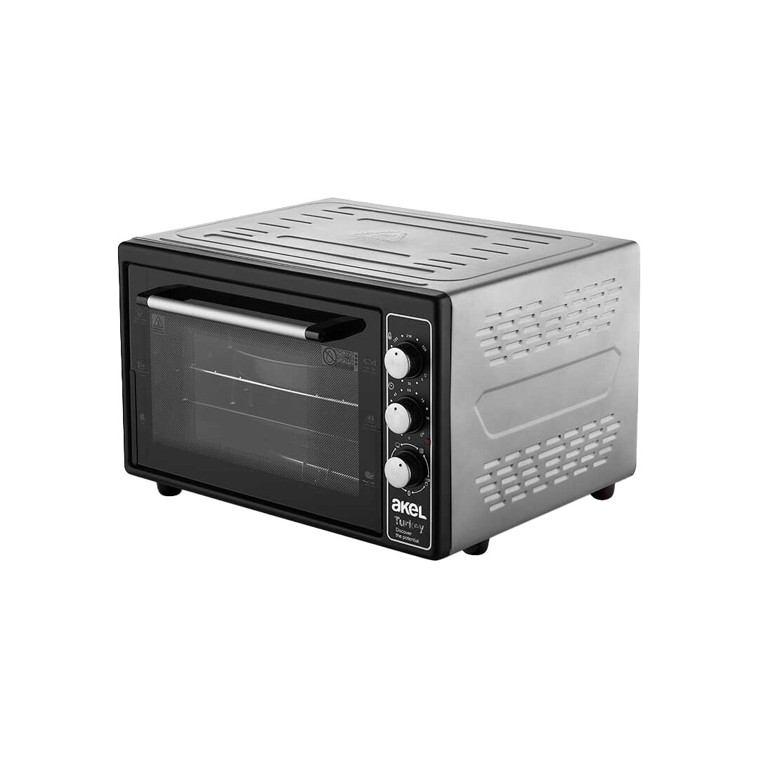 MIDI Backofen Quadratisch 38L Einstellbarer Thermostat 50–320°C - Timer 0-90 Min Klingel 3-Stufen Geschwindigkeit Emaille Tablett (5563) #2