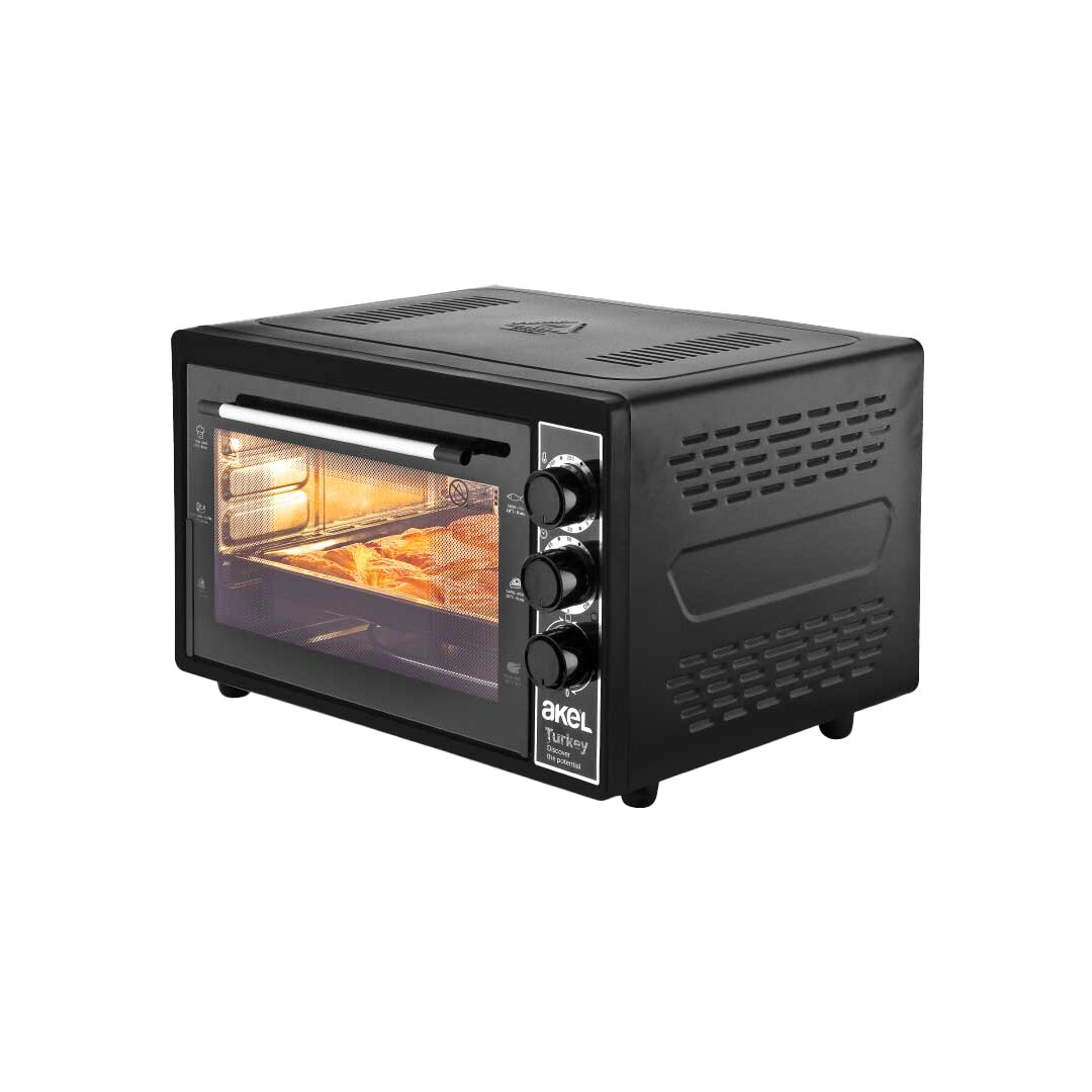 MIDI Backofen Quadratisch 38L Einstellbarer Thermostat 50–320°C - Timer 0-90 Min Klingel 3-Stufen Geschwindigkeit Emaille Tablett (5563) #3