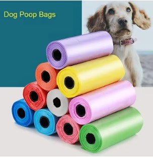 Köpek Dışkı Poşeti 4lü Düz Renk Set (5563) #4