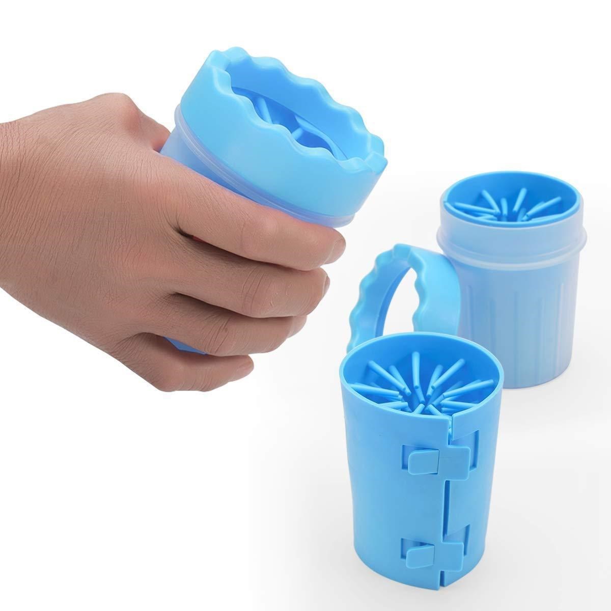 Silikon-Gel Katzenhund Pfotenwäscher Reinigungseimer (Klein) (5563) #4