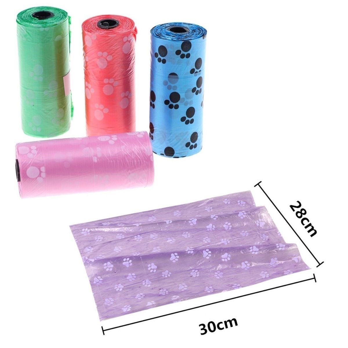 Evcil Hayvanlar Için Pati Desenli Kedi Köpek Kaka Poşeti Torbası (5563) #4