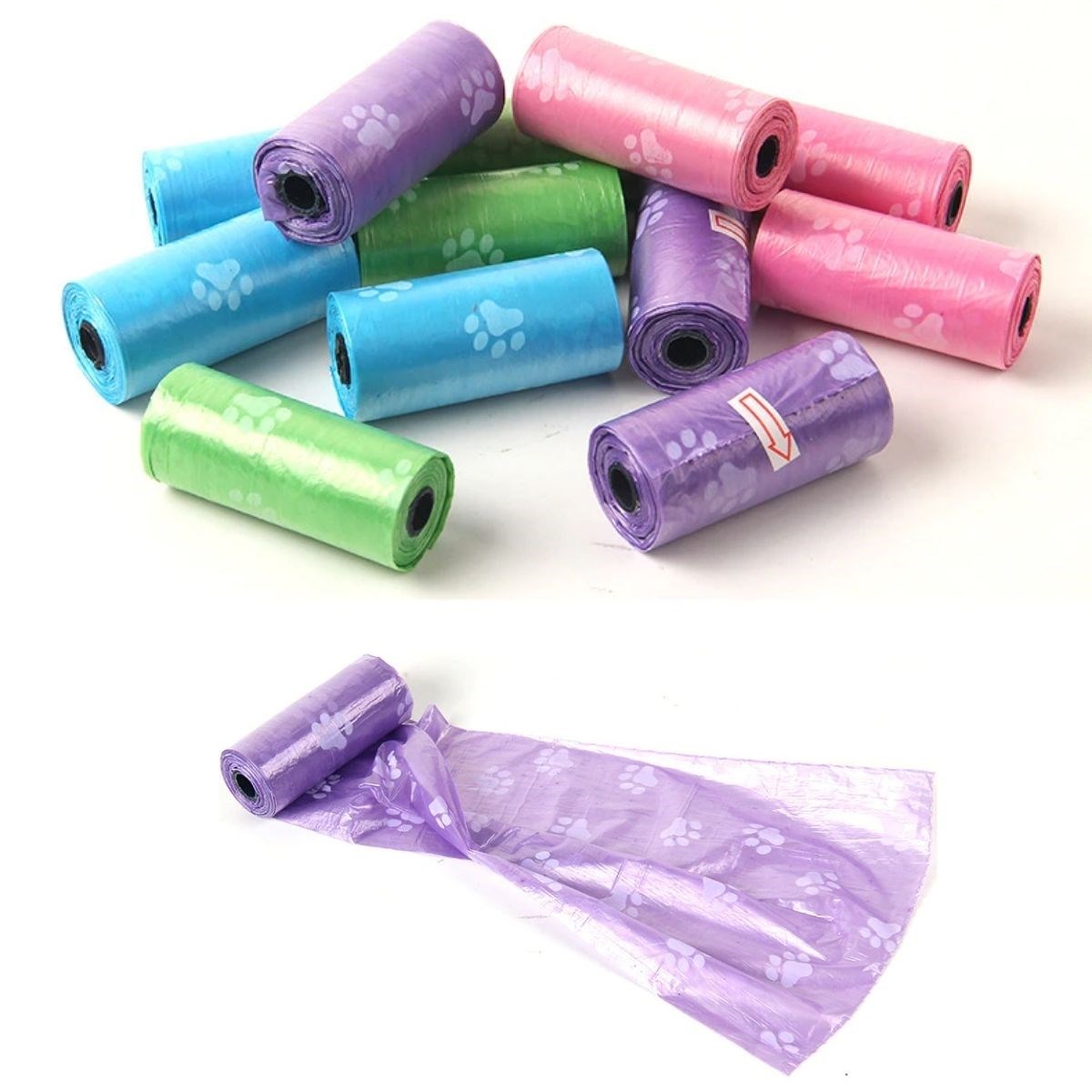 Evcil Hayvanlar Için Pati Desenli Kedi Köpek Kaka Poşeti Torbası (5563) #5