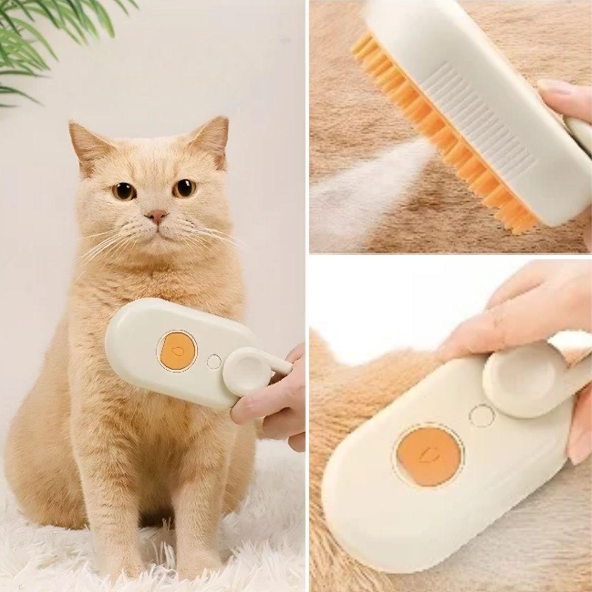 Water Spray Pet Brush with Handle - Massage Grooming Comb (5563) #3
