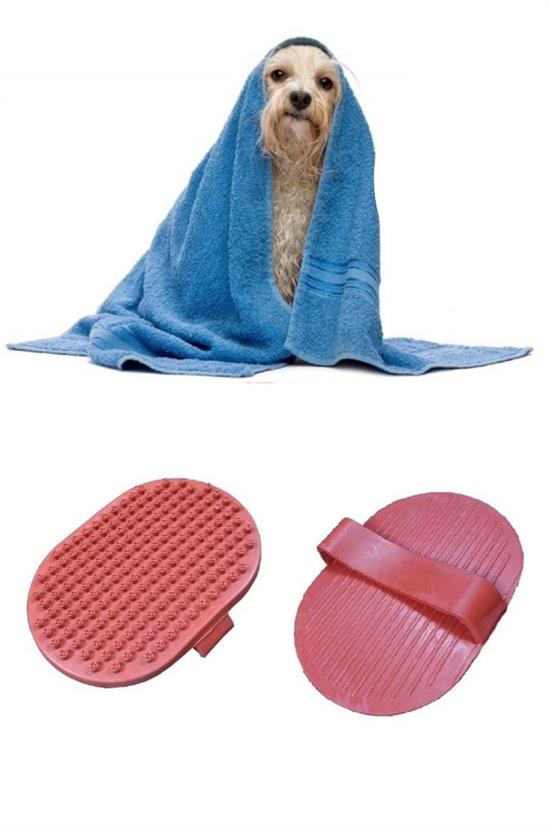 Ergonomik Masajlı Evcil Hayvan Kedi Köpek Yıkama Fırçası Aparatı (5563) #4