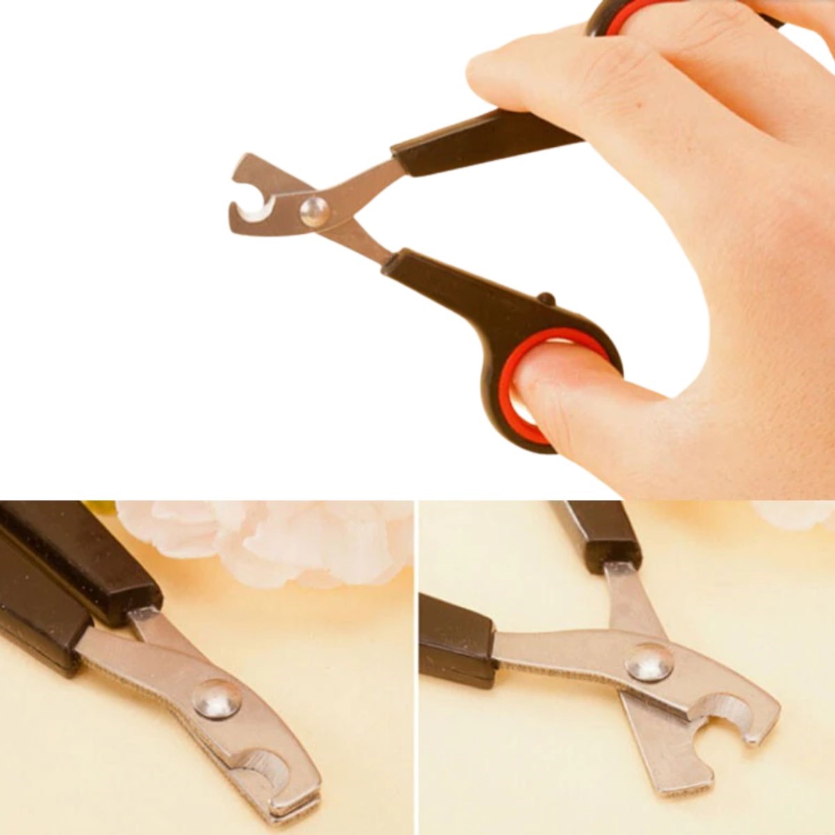 Evcil Hayvan Tırnak Makası Ve Törpü Seti Manikür Pedikür Pati Bakım Aleti Kaymaz Sap (5563) #2