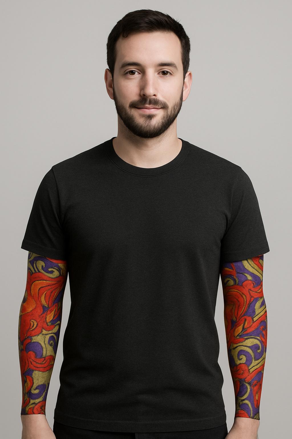 Çorap Dövme Giyilebilir Kol Bacak Dövmesi Likralı 2 Adet Mod