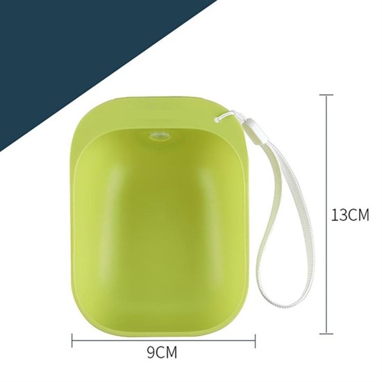 Haustier Kunststoff Waschbare Tragbare Wasserflasche mit Napf (5563) #3