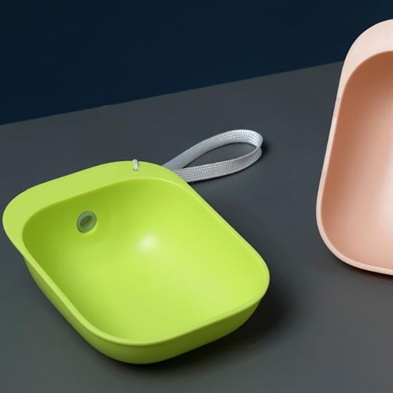 Haustier Kunststoff Waschbare Tragbare Wasserflasche mit Napf (5563) #4