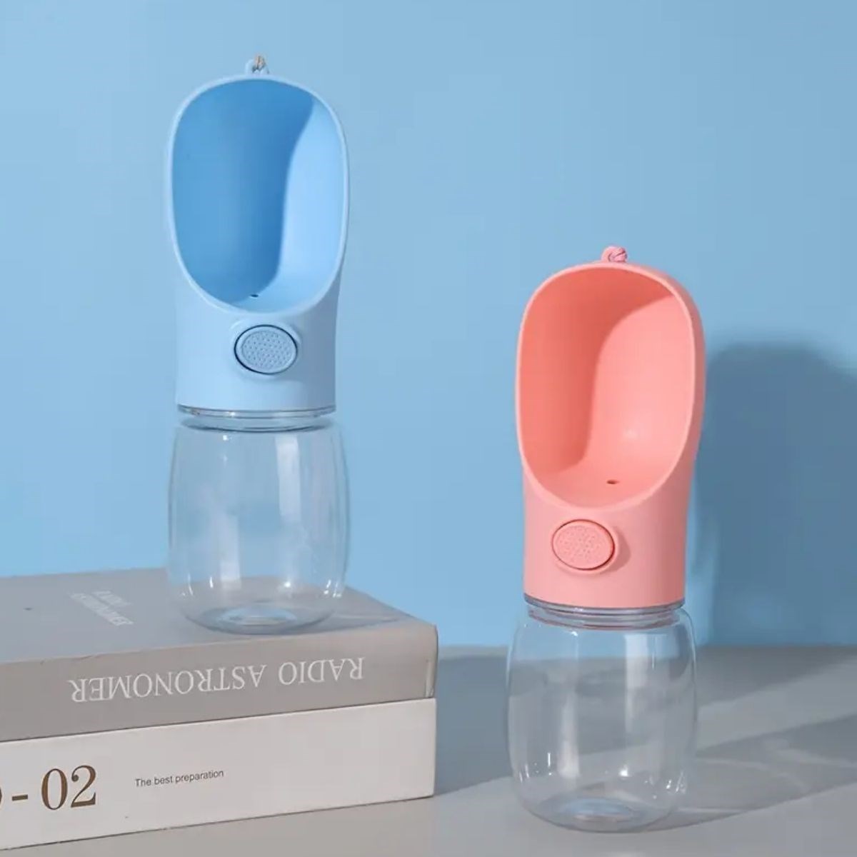 Taşınabilir Butonlu 350 ml Evcil Hayvan Suluğu (5563)