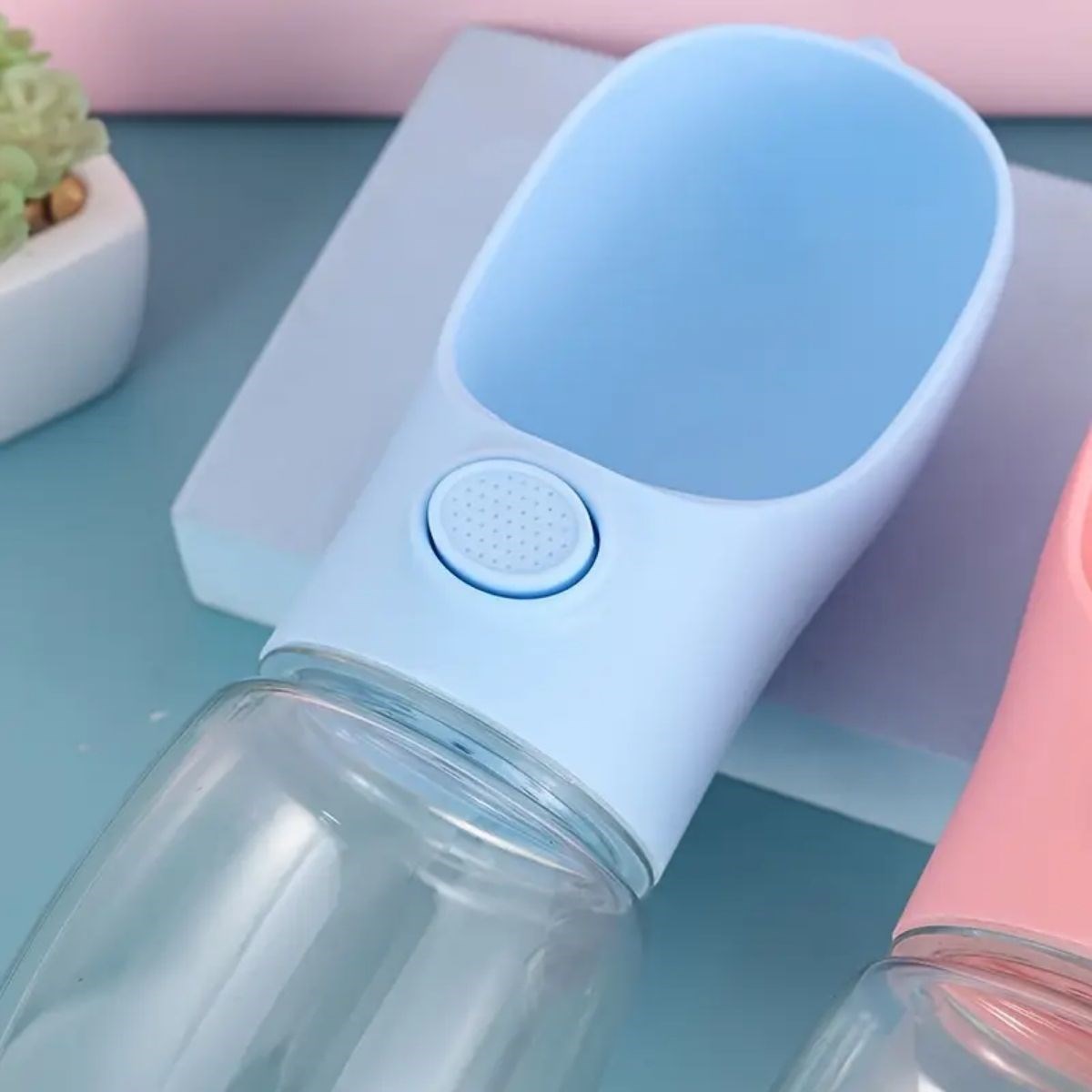 Taşınabilir Butonlu 350 ml Evcil Hayvan Suluğu (5563) #5