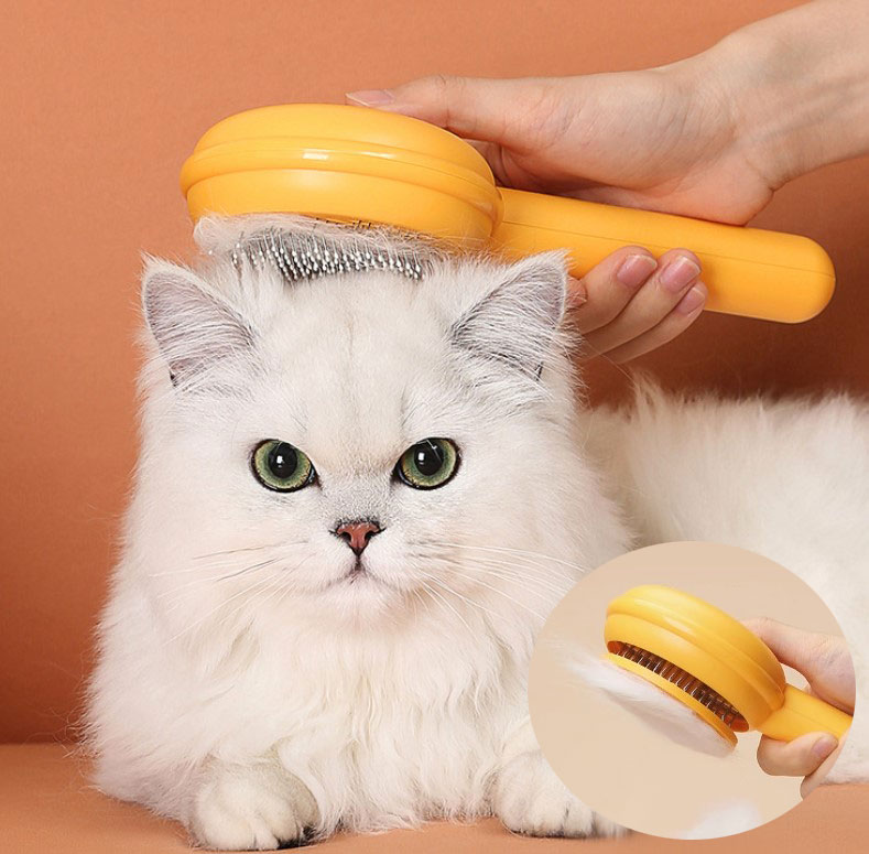 Hamburger Şekilli Otomatik Temizlenen Evcil Hayvan Fırçası (