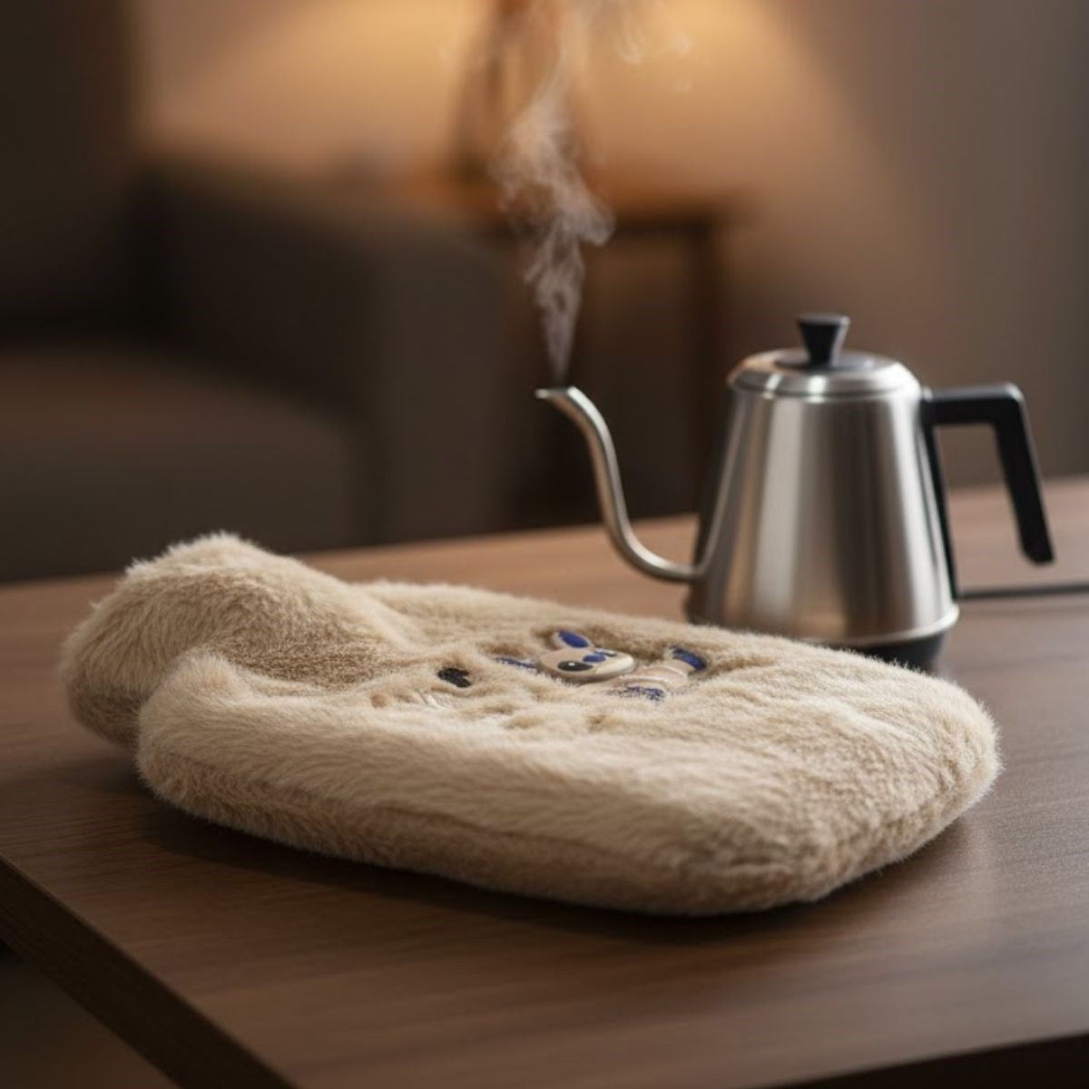 Mutlu Robot Hayvan Figürlü Peluş Sıcak Su Torbası 1 Lt – Yumuşak Kılıf, Uzun Süre Sıcak Tutan Termal Su Torbası (5563) #4