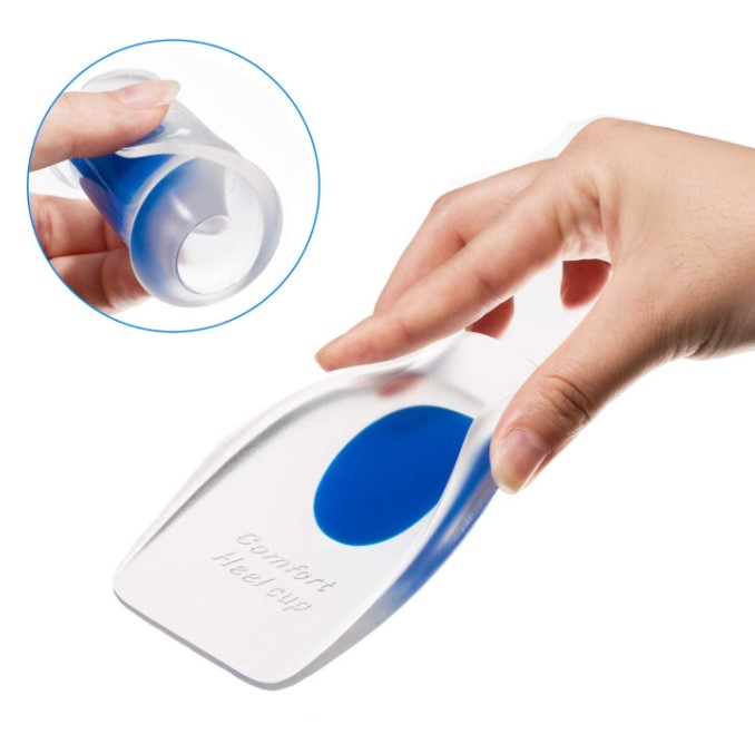 Topuk Silikonu Şeffaf Mavi Erkek (5563)