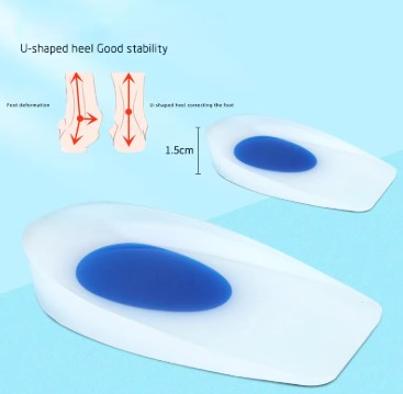 Topuk Silikonu Mavi Beyaz Küçük Boy Kadın (5563) #4