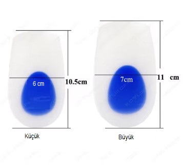 Fersenfeder Silikon Blau-Weiß Große Größe Herren (5563) #2
