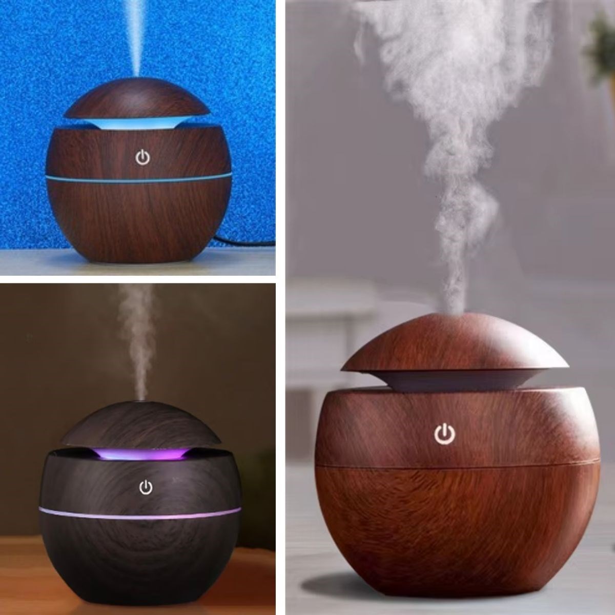 Globe Acacia Air Humidifier – Ultrasonic Cold Mist, LED Light Desktop (5563) #3
