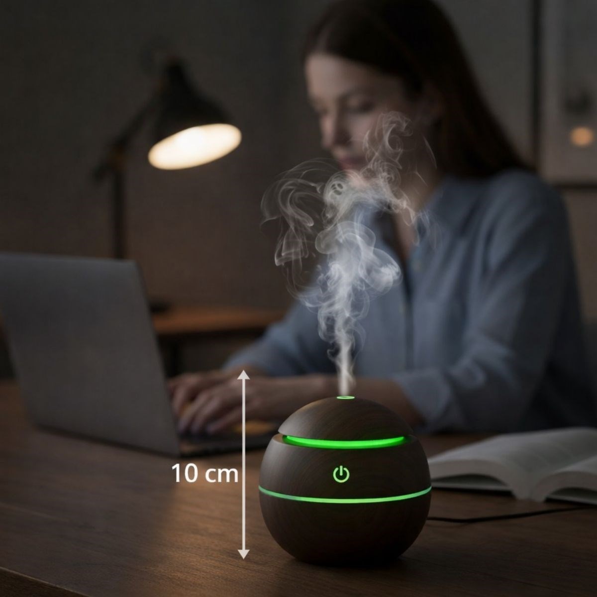 Globe Acacia Air Humidifier – Ultrasonic Cold Mist, LED Light Desktop (5563) #4