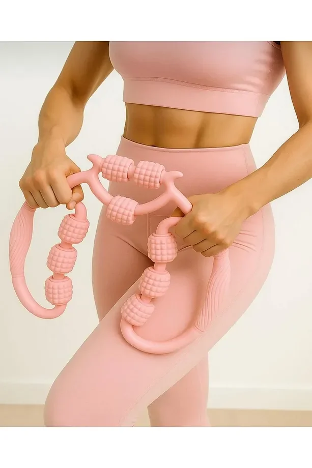 9 Tekerlekli Boyun Bacak Ayak Bel Masaj Aleti Çok Fonksiyonl