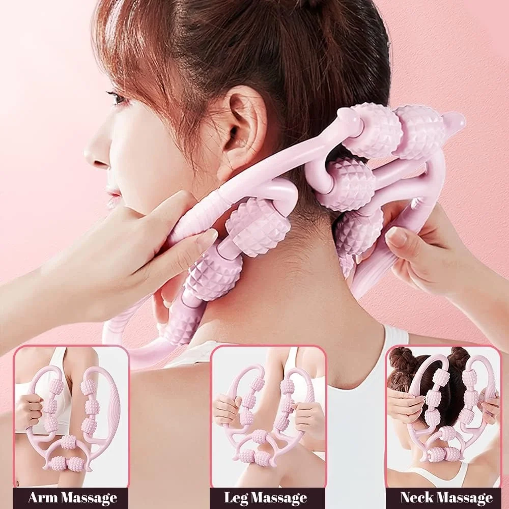 9 Tekerlekli Boyun Bacak Ayak Bel Masaj Aleti Çok Fonksiyonlu Manuel (5563) #5